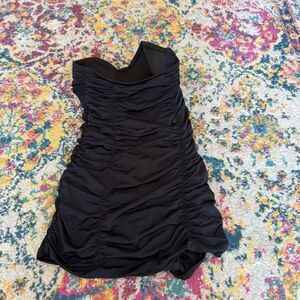 Y2K black staples corset bustier spandex top